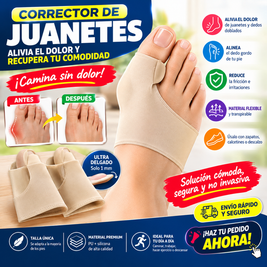 Corrector De Juanetes Con Gel Interno