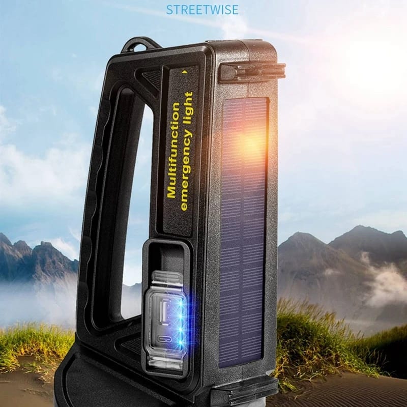 LINTERNA MULTIFUNCIONAL SOLAR LED