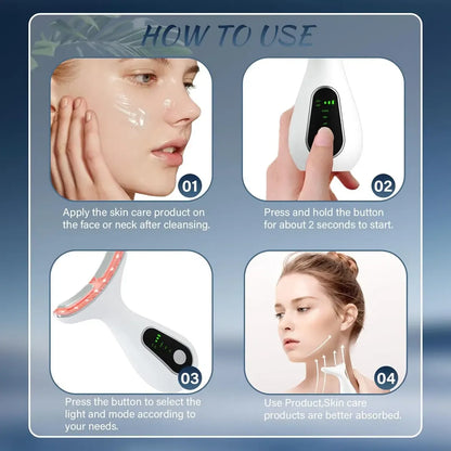 Masajeador Facial Led Antiarrugas