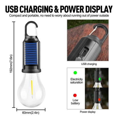Ampolleta Solar Recargable Usb Emergencia