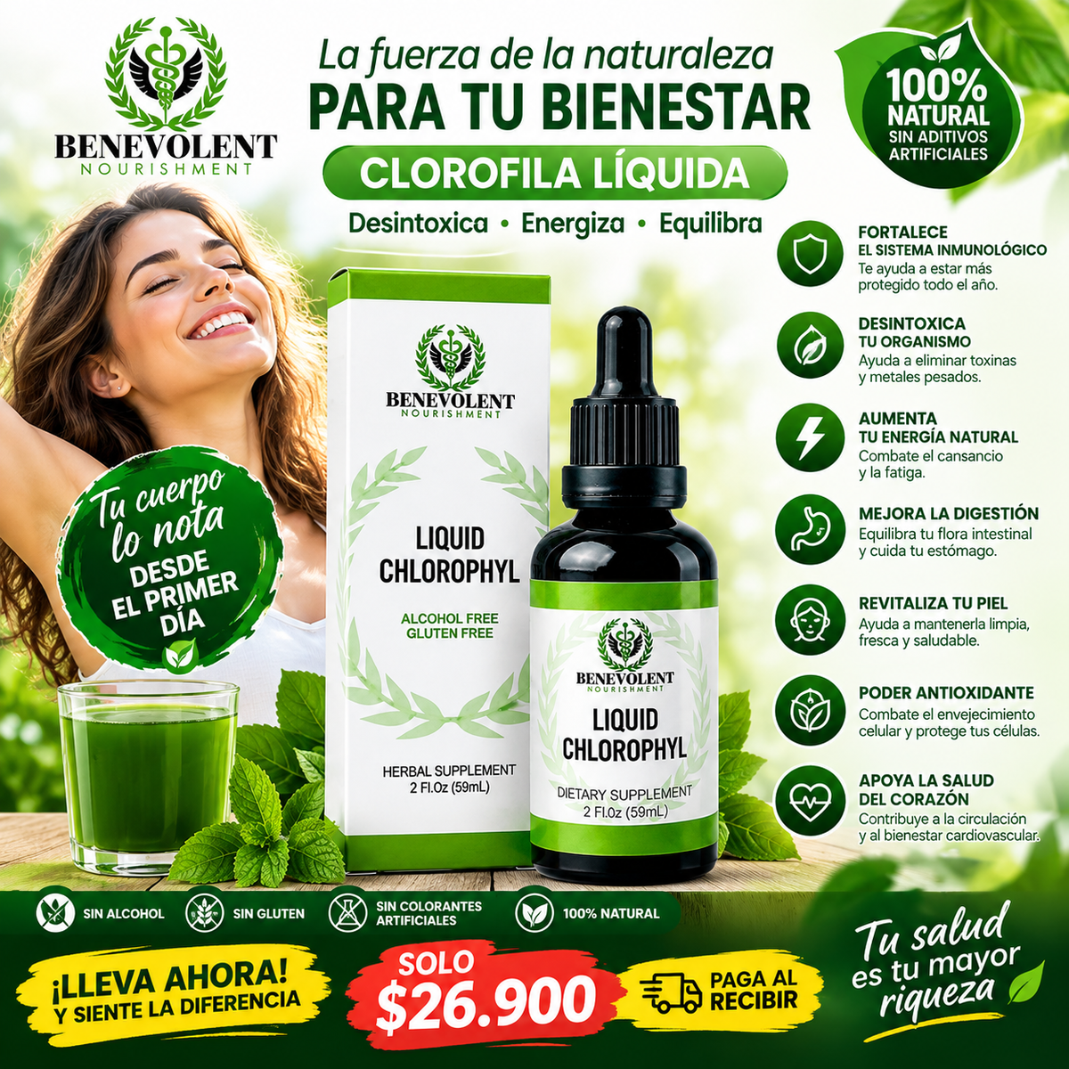 CLOROFILA BENEVOLENT X 60 ML