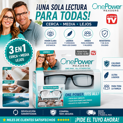 X - LENTES ONE POWER - AUMENTO VISTA