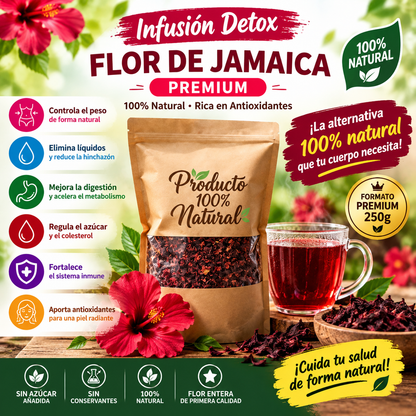 Infusión Detox Flor de Jamaica Premium
