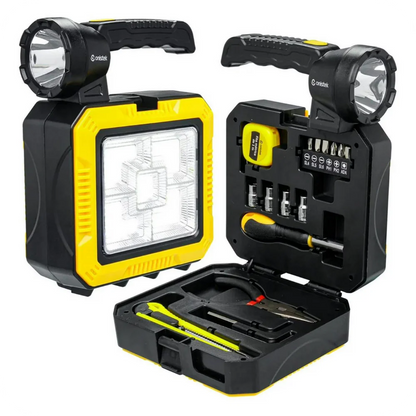 Linterna Carga Solar Kit Herramientas