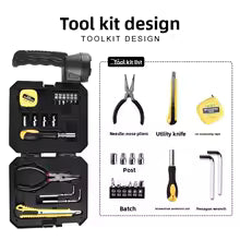 Linterna Carga Solar Kit Herramientas