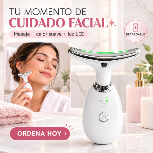 Masajeador Facial Led Antiarrugas
